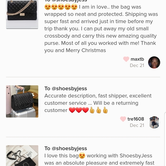 Black Quilted Crossbody Bag Gold Chain Large - Picture 12 of 12